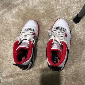 Jordan Red and White Women's Sneakers